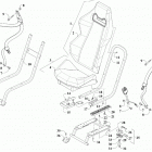 WILDCAT XX RG XT EPS GRAY INTERNATIONAL [U2018RGX1POSC] Seat and seat belt assembly [302821]