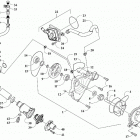 WILDCAT XX RG XT EPS GRAY INTERNATIONAL [U2018RGX1POSC] Water pump and thermostat assembly [302858]