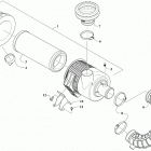WILDCAT XX RG XT EPS GREEN INTERNATIONAL [U2018RGX1POSS] Air intake assembly [302832]