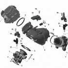 009 - Defender MAX HD8 - BASE_DPS_XT - North America Впускной коллектор и корпус дроссельной заслонки