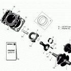 001 - Traxter T HD5 - T Regulation Коленвал и поршни