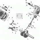 002 - Maverick Sport MAX 1000R - T Regulation Коленвал,поршень и цилиндр