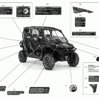 004 - Commander MAX 1000R EFI - North America 09- decals - ltd