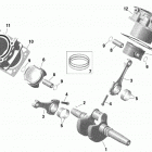 004 - Traxter T MAX HD10 - T Regulation 01- engine - crankshaft, piston and cylinder - hd10