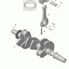 005 - Maverick MAX Turbo R, Turbo RR - STD_XDS_XRS - International Коленвал и поршни