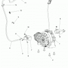 POL GEN 1000 DLX ABS EPS EU TR ZUG  (G20GAE99F2/EFS/BFM/BCM/SFS/SC2) Drive train, front gearcase mounting - g20gae99f2  /  ef...