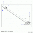 POL GEN 1000 DLX ABS EPS EU TR ZUG  (G20GAE99F2/EFS/BFM/BCM/SFS/SC2) Drive train, rear prop shaft - g20gae99f2  /  efs  /  bf...