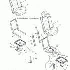 POLARIS GENERAL Body, seat asm. and slider - g20g4d99as  /  bs (701415)