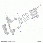POLARIS GENERAL Brakes, front caliper - g20g4d99as  /  bs (c700859-2)