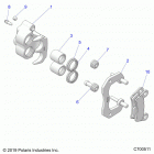 POLARIS GENERAL Brakes, rear caliper - g20g4d99as  /  bs (c700511)