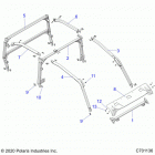 POLARIS GENERAL Chassis, cab frame - g20g4d99as  /  bs (c701136)