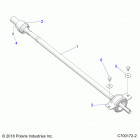POLARIS GENERAL Drive train, rear prop shaft - g20g4d99as  /  bs (c70017...