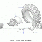 POLARIS GENERAL Wheels, front - g20g4d99as  /  bs (c701130-1)