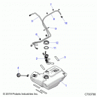 POLARIS GENERAL 1000 4P DLX OPT1 (G20G4J99AS) Body, fuel tank - g20g4j99as (c700768)