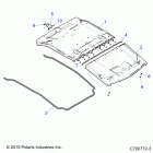POLARIS GENERAL 1000 4P DLX OPT1 (G20G4J99AS/BS) Accessory, roof - g20g4j99as  /  bs (c700772-3)