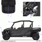 POLARIS GENERAL 1000 4P DLX OPT1 (G20G4J99AS/BS) Body, decals, warning - g20g4j99as  /  bs (900158-1-01)