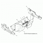 POLARIS GENERAL 1000 4P DLX OPT1 (G20G4J99AS/BS) Body, floor and rocker - g20g4j99as  /  bs (700798)