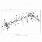 POLARIS GENERAL 1000 4P DLX OPT1 (G20G4J99AS/BS) Drive train, front gearcase (from 2  /  15  /  2020) - g...