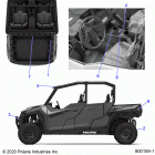 POLARIS GENERAL 1000 4P PREM. (G20G4P99AX/BX/ELX) Body, decals, warning - g20g4p99ax  /  bx  /  elx (90015...