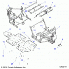POLARIS GENERAL 1000 4P PREM. (G20G4P99AX/BX/ELX) Chassis, main frame and skid plates - g20g4p99ax  /  bx ...