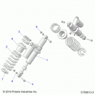 POLARIS GENERAL 1000 DLX (G20GXD99AP/AG) Suspension, rear shock mounting - g20gxd99ap  /  ag (c70...