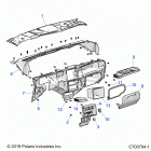 POLARIS GENERAL 1000 DLX OPT1 (G20GXJ99AP/AG) Body, dash - g20gxj99ap  /  ag (c700794-1)