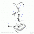 POLARIS GENERAL 1000 DLX OPT1 (G20GXJ99AP/AG) Body, fuel tank - g20gxj99ap  /  ag (c700797)