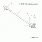 POLARIS GENERAL 1000 DLX OPT1 (G20GXJ99AP/AG) Drive train, rear prop shaft - g20gxj99ap  /  ag (c70017...