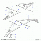POLARIS GENERAL 1000 DLX OPT1 (G20GXJ99AP/AG) Suspension, front control arms - g20gxj99ap  /  ag (c700...