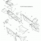 POLARIS GENERAL 1000 DLX RC (G20GAJ99AK/AS/BK/BS) Body, center console - g20gaj99ak  /  as  /  bk  /  bs (...