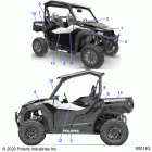 POLARIS GENERAL 1000 DLX RC (G20GAJ99AK/AS/BK/BS) Body, decals - g20gaj99ak  /  bk (900163-01)