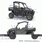 POLARIS GENERAL 1000 DLX RC (G20GAJ99AK/AS/BK/BS) Body, decals - g20gaj99as  /  bs (900162-01)