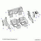 POLARIS GENERAL 1000 DLX RC (G20GAJ99AK/AS/BK/BS) Body, rear closeoff, fenders and floor - g20gaj99ak  /  ...