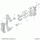 POLARIS GENERAL 1000 DLX RC (G20GAJ99AK/AS/BK/BS) Brakes, front caliper - g20gaj99ak  /  as  /  bk  /  bs ...