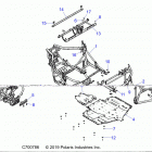 POLARIS GENERAL 1000 DLX RC (G20GAJ99AK/AS/BK/BS) Chassis, main frame and skid plates - g20gaj99ak  /  as ...