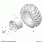 POLARIS GENERAL 1000 EPS DLX (G20GAE99A2/A4/D99AK/AS/BK/BS) Wheels, rear - g20gae99a4 (c0705003-2)
