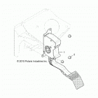 POLARIS GENERAL 1000 EPS DLX (G20GAE99A2/D99AK/AS/BK/BS) Engine, throttle pedal - g20gae99a2  /  d99ak  /  as  / ...
