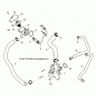 POLARIS GENERAL 1000 EPS DLX (G20GAE99A2/D99AK/AS/BK/BS) Engine, waterpump and bypass - g20gae99a2  /  d99ak  /  ...