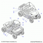 POLARIS GENERAL 1000 PREM (G20GAP99AM) Body, decals - g20gap99am (20gen2premdecal)
