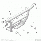POLARIS GENERAL 1000 PREM (G20GAP99AM/BM) Accessory, front bumper - g20gap99am  /  bm (c700184-2)