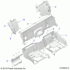 POLARIS GENERAL 1000 XP 4P (G20GMD99AP/AG) Body, rear, closeoff and fender flares - g20gmd99ap  /  ...