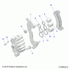 POLARIS GENERAL 1000 XP 4P (G20GMD99AP/AG) Brakes, front caliper - g20gmd99ap  /  ag (c700822-2)