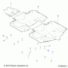 POLARIS GENERAL 1000 XP 4P (G20GMD99AP/AG) Chassis, skid plates - g20gmd99ap  /  ag (c700819-1)