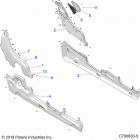 POLARIS GENERAL 1000 XP 4P (G20GMD99AP/AG/BP/BG) Body, rear, fenders, and rockers - g20gmd99ap  /  ag  / ...