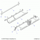 POLARIS GENERAL 1000 XP 4P RC (G20GMJ99AP/AG/BP/BG) Chassis, seat supports- g20gmj99ap  /  ag  /  bp  /  bg ...