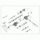 POLARIS GENERAL 1000 XP 4P RC (G20GMJ99AP/AG/BP/BG) Drive train, main gearcase internals - g20gmj99ap  /  ag...