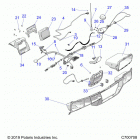 RANGER 1000 BC FACTORY CHOICE 49S & 50S (R20RRB99A/B) Opt, dash, ride command prem components, storage speaker...
