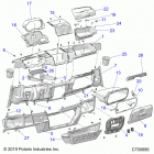 RANGER 1000 CREW BC FACTORY CHOICE 49/50S (R20RSB99A/B) Body, dash std - r20rsb99a  /  b (c700686)