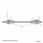RANGER 1000 CREW BC FACTORY CHOICE 49/50S (R20RSB99A/B) Drive train, front half shaft - r20rsb99a  /  b (c730012...