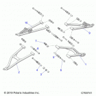 RANGER 1000 CREW BC FACTORY CHOICE 49/50S (R20RSB99A/B) Suspension, front control arms - r20rsb99a  /  b (c70074...